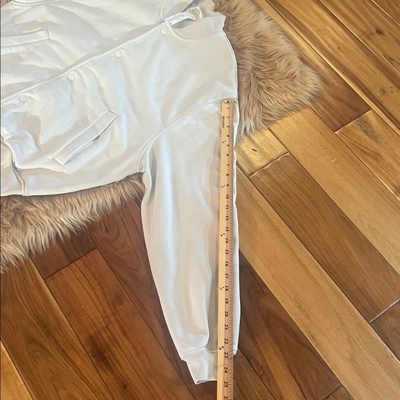 Alo Yoga Renown Varsity Jacket in Bone - Size S - Picture 7 of 13